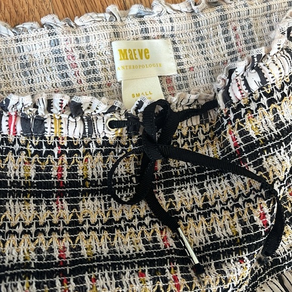 Maeve Anthropologie Zamirah Smocked Wide-Leg Pants - Picture 2 of 5